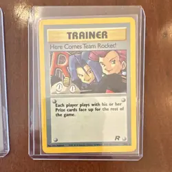 Pokemon Team Rocket Holo Set 4 Cards - Dark Weezing, Dark Arbok, Trainer, Energy - Image 5