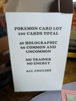 Pokemon Card Lot 100 Cards w/ 40 Holo English No Trainer No Energy Raikou - Image 3