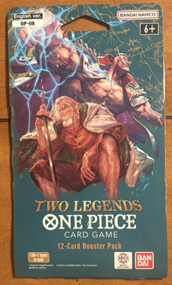 One Piece TWO LEGENDS English Sleeved Booster OP-08 Sealed 12-Card Pack - Image 1