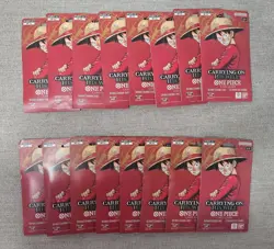 One Piece OP-13 Carrying On His Will Sleeved Booster Pack LOT OF 16 English TCG - Image 1