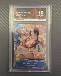 Boa Hancock ST03-013 Alternate Art Parallel One Piece Japanese ACE 10 Gem Mint - Image 1