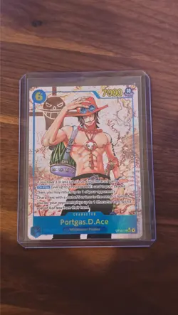 Portgas D Ace Alt Art Foil Parallel One Piece Carry On His Will OP13-119 SEC - Image 1