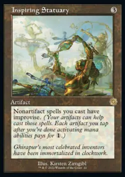 MTG Inspiring Statuary (22/126) The Brothers' War Retro Artifacts NM - Image 1