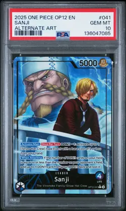 2025 One Piece Op12-Legacy Of The Master Sanji Alternate Art PSA 10 #041 - Image 1
