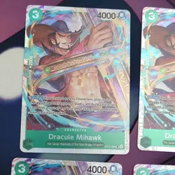 Dracule Mihawk ST12-003 Green Foil Parallel Lot 4 EN Bandai One Piece Card Game - Image 2