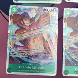 Dracule Mihawk ST12-003 Green Foil Parallel Lot 4 EN Bandai One Piece Card Game - Image 3