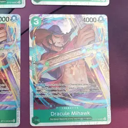 Dracule Mihawk ST12-003 Green Foil Parallel Lot 4 EN Bandai One Piece Card Game - Image 4