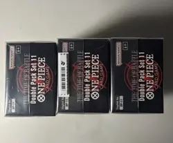 One Piece TCG The Time Of Battle - Double Pack Set 11 Box New & Sealed X 3 Boxes - Image 4