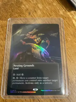 0076 Nesting Grounds Borderless Foil Magic The Gathering Edge of Eternities - Image 1