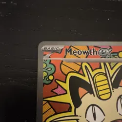 Pokemon Meowth ex 121/088 Me03 Perfect Order Full Art Special Illustration Rare - Image 5