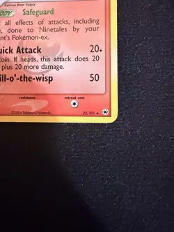 Pokemon TCG Ninetales 22/101 Hidden Legends Reverse Holo Rare English 70 HP - Image 5