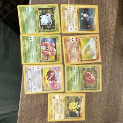 Pokemon TCG SPANISH 1999 Jungle/Bade 7-Card Lot Eevee + - Image 1