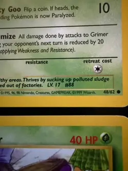 Pokemon Grimer Card Lot Fossil Team Rocket WOTC Vintage Unlimited x4 - Image 5