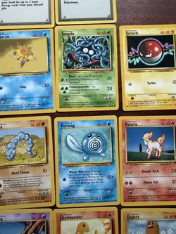 Lot of (33) Pokemon Base Set Card Lot Unlimited Uncommon Common MP-NM - Image 4