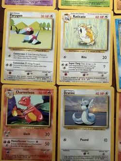 Lot of (33) Pokemon Base Set Card Lot Unlimited Uncommon Common MP-NM - Image 5