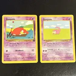 Pokemon TCG Slowpoke 67/82 93/110 Moderately Played (2 Card Lot) - Image 1