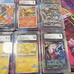 Nintendo Pokemon TCG Holo English 16-Card Lot Charizard V Pikachu Rayquaza - Image 2