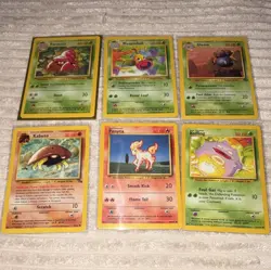 Pokemon TCG vintage 1999 6-card lot - Jungle/Fossil/base set - Image 1