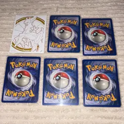 Pokemon TCG vintage 1999 6-card lot - Jungle/Fossil/base set - Image 2