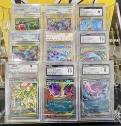 9 Graded Pokemon Card Lot CGC 10 AGS 10 NXR 10 Mega Gengar Venusaur Glaceon - Image 1
