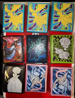 Pokemon TCG Premium Standard Card Sleeves Lot of 9, Charizard Dragonite + - Image 1