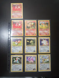 Vintage Pokemon Card Collection Lot/Binder Pages Base Gym Challenge NM-MP - Image 1