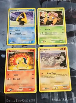 Cyndaquil, Paras, Snorunt, Geodude Mysterious Treasures Card Lot Pokemon LP - Image 1