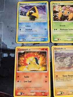 Cyndaquil, Paras, Snorunt, Geodude Mysterious Treasures Card Lot Pokemon LP - Image 2