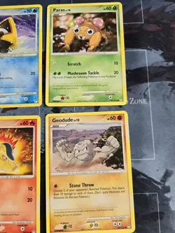 Cyndaquil, Paras, Snorunt, Geodude Mysterious Treasures Card Lot Pokemon LP - Image 3