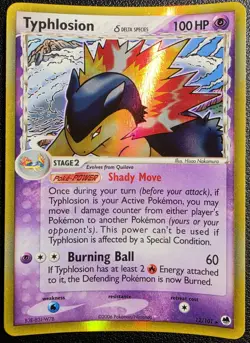 Pokemon TCG Cyndaquil Quilava Typhlosion Evolution Family - 4 Card Lot - LP - Image 3