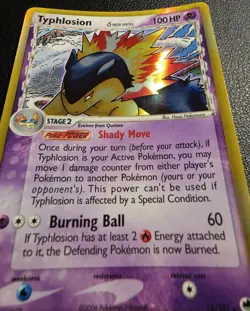 Pokemon TCG Cyndaquil Quilava Typhlosion Evolution Family - 4 Card Lot - LP - Image 4
