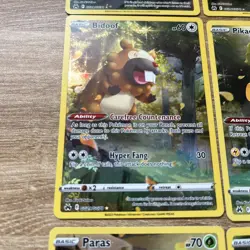 Pokemon TCG Crown Zenith Galarian Gallery 9-Card Holo Lot Pikachu GG26-GG34 - Image 5