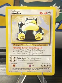 Pokemon TCG Snorlax Vintage Non Holo Regular Rare 4 Card Mixed Lot - Image 4