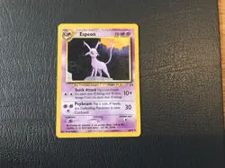 Pokemon TCG Card Espeon 20/75 Neo Discovery Rare Non Holo WOTC LP TCG - Image 1