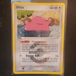 Pokemon TCG Ditto 4/112 Holo Rare EX FireRed & LeafGreen 2004 English 60HP - Image 2