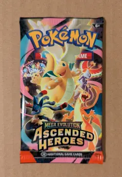 Pokemon Mega Evolutions Ascended Heroes Booster Pack - Image 1