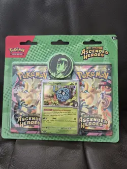 Pokemon TCG Ascended Heroes Two Pack Blister Erika Tangela - Image 1