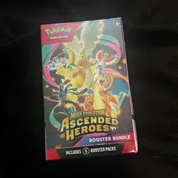 Pokemon TCG Mega Evolution Ascended Heroes Booster Bundle 6 Packs English 2025 - Image 1