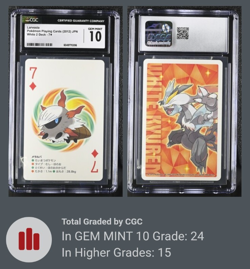 Graded CGC 10 Pokemon Playing Card Larvesta 7 Diamond White 2 Deck 2012 - Image 2