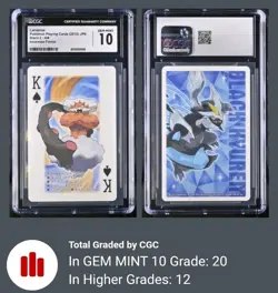 Graded CGC 10 Pokemon Playing Card Landorus King Spades Black 2 Deck 2012 - Image 3