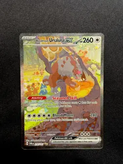 Pokemon TCG Bloodmoon Ursaluna EX Twilight Masquerade Card 216/167 NM Condition - Image 1