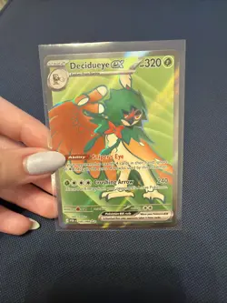 Decidueye Ex 100/088 illustration rare Perfect Order Pokemon Card Near Mint - Image 1