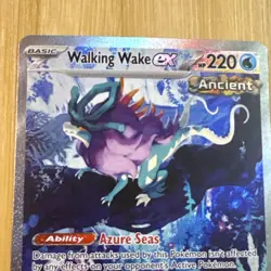 Pokemon Walking Wake ex 205/162 SV05 Temporal Forces Full Art Holo SIR - Image 3