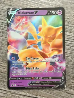 Alakazam V SWSH083 Holo Promo Sword & Shield Promo Pokemon Holo Near Mint - Image 1
