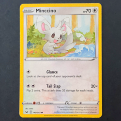 Pokemon TCG Minccino Basic Regular Sword & Shield Common EN 2020 145/202 70HP - Image 1