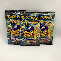 Pokemon TCG - x3 Crown Zenith Booster Pack - Sword & Shield - New/Sealed - Image 1