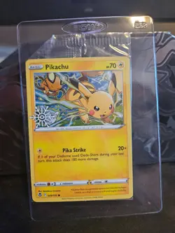 Pikachu - 049/195 - Pokemon Silver Tempest Sword Shield Holo Calendar SEALED NM - Image 1