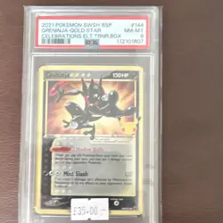 Pokemon Greninja Star SWSH144 Sword & Shield Promo Holo Eng 2021 PSA 8 - Image 1