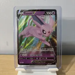 Espeon V SWSH201 Holo Promo Sword & Shield Promo Pokemon Holo Near Mint - Image 1