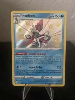 Inteleon - SV027/SV122 - Pokemon Shining Fates Sword Shield Shiny Rare Card NM - Image 1